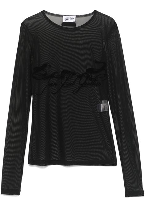 top l/s tattoo ruban donna nero JEAN PAUL GAULTIER | 25/34-F-TO281I-T00500